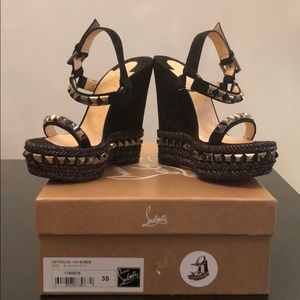 Christian Louboutin Cataclou Studded Wedges